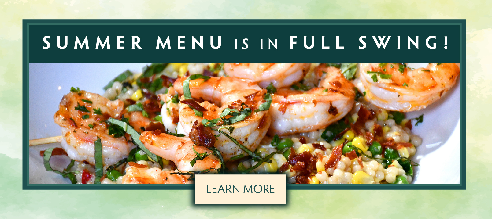 Summer Menu at Copper Door